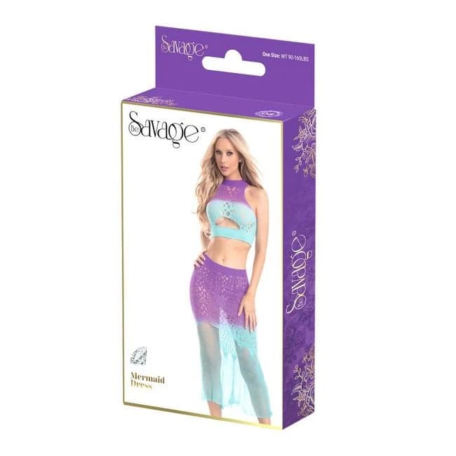 Mermaid Dress Purple/blue - Image 1
