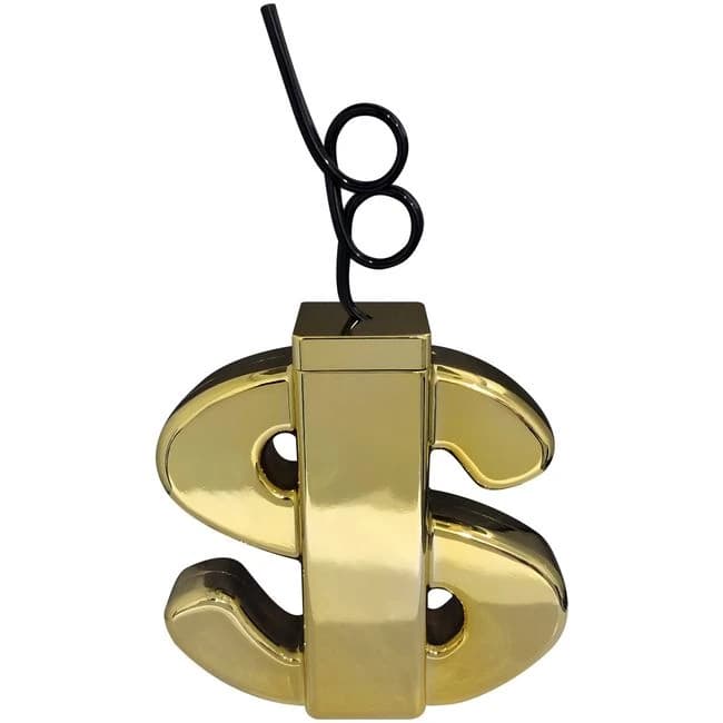 Metallic Gold Dollar Sign Cup - Image 1