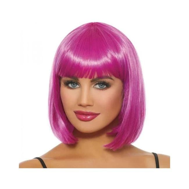 Mid-length Bob Wig Magenta - Image 1