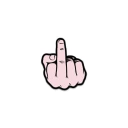Middle Finger Peach Pin, image 2