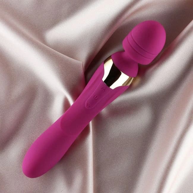Mila Medium Wand Vibrator Burgundy - Image 1
