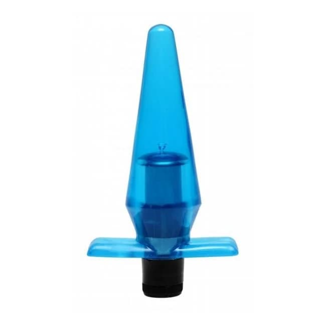 Mini Butt Plug Vibe Blue - Image 1