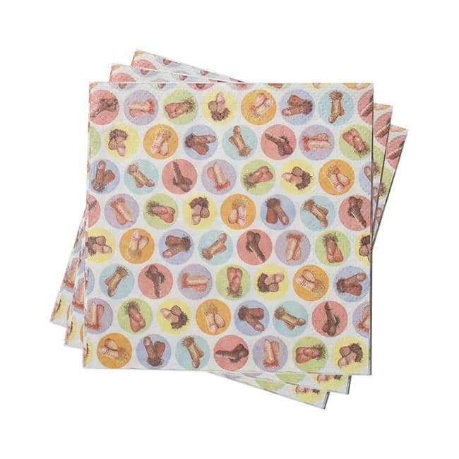 Mini Penis Napkins Pack of 8 - Image 1