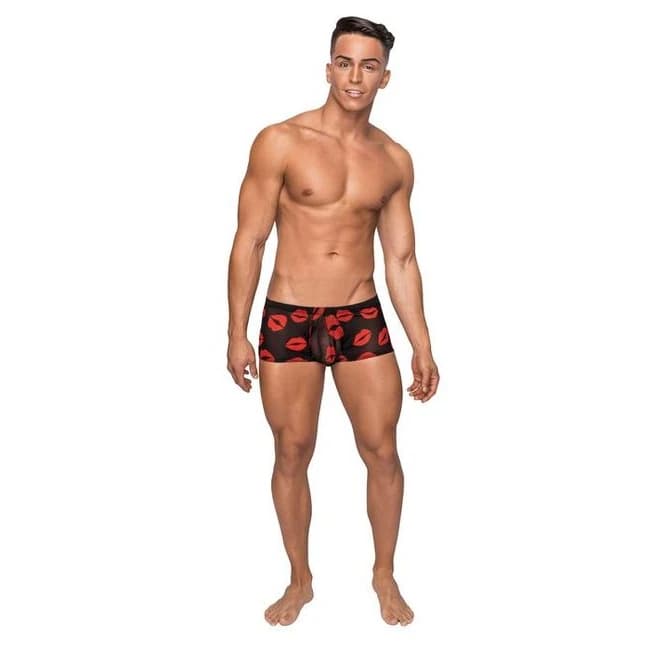 MINI SHORT SHEER LIPS BLACK LARGE  - Image 1