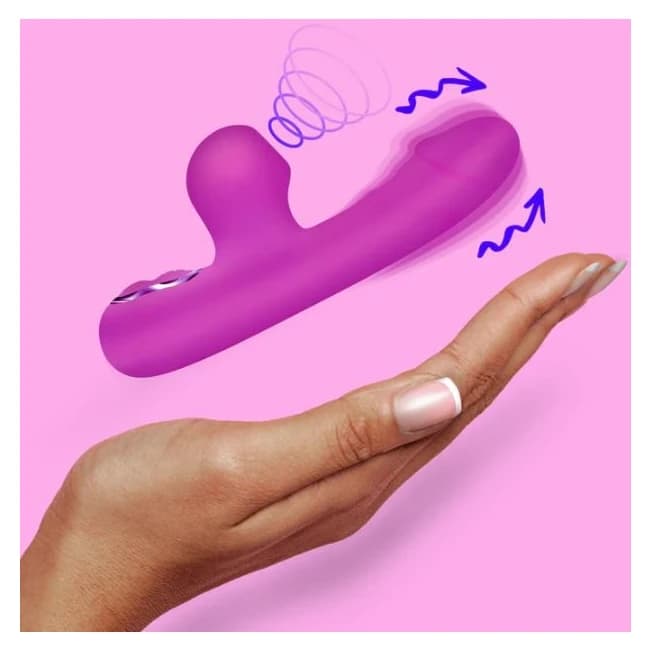 Mini Suction Rabbit Vibrator Purple - Image 1