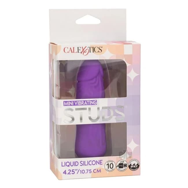 Mini Vibrating Studs Purple - Image 1