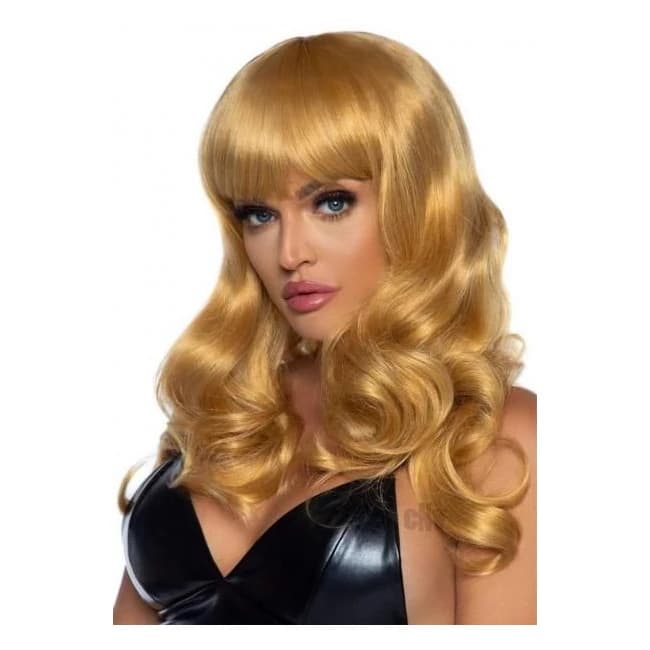 Misfit Long Wavy Bang Wig O/s Dk Blond - Image 1