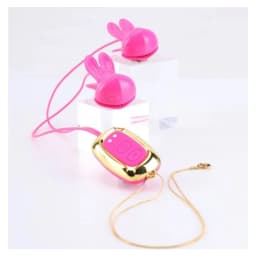 Molli Vibrating Nipple Clamps & Necklace Pink, image 2