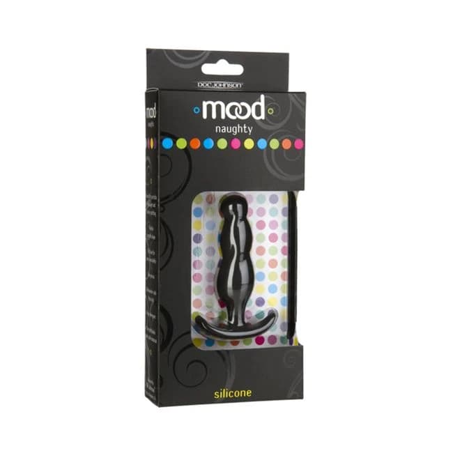 Mood Naughty Small Black Silicone Butt Plug - Image 1