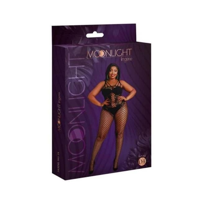 Moonlight Plus Model 04 Bodystock Black - Image 1