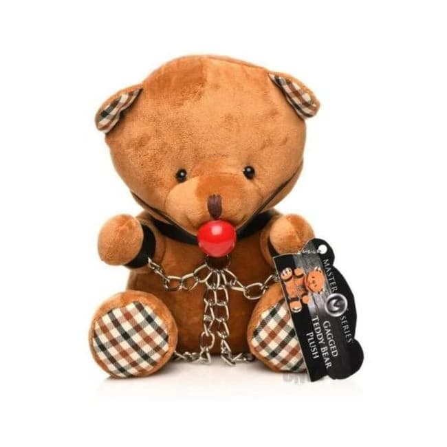 Ms Gagged Teddy Bear Brown - Image 1