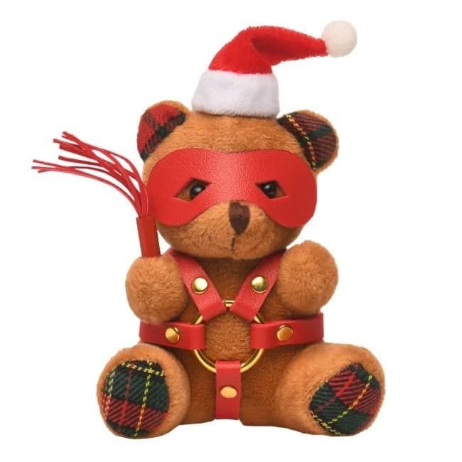 MS HOLIDAY BONDAGE BEAR KEYCHAIN BROWN  - Image 1