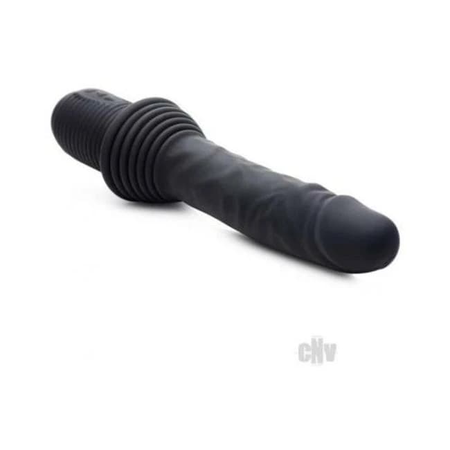 Ms Vibrating Thrusting Dildo Black - Image 1