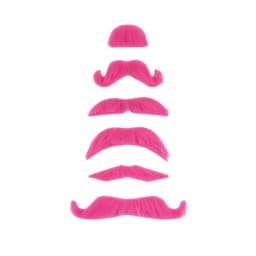 Mustache Party Kit Favors 6 Count Pink, image 1