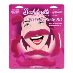 Mustache Party Kit Favors 6 Count Pink, image 3