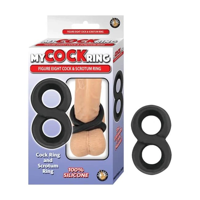 My Cockring Figure Eight Cock & Scrotum Ring - Image 1