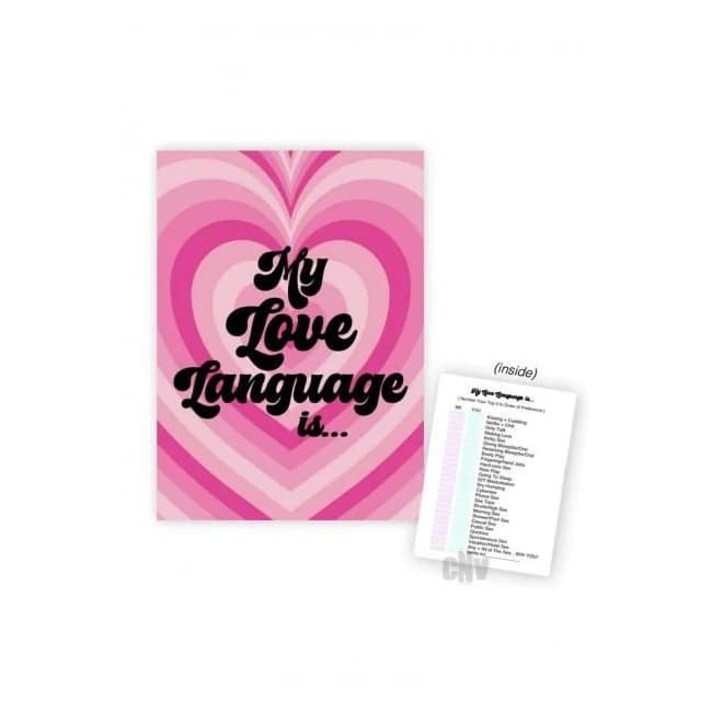 My Love Language Is... Card - Image 1