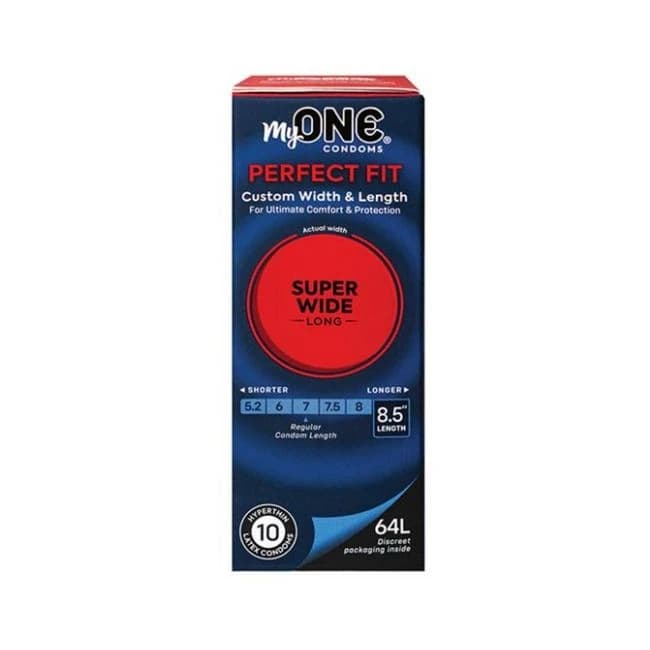 My One Super Wide & Long Condoms - Pack of 10 - Image 1