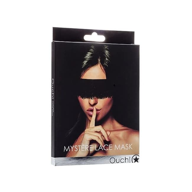 MYSTERE LACE MASK BLACK  - Image 1