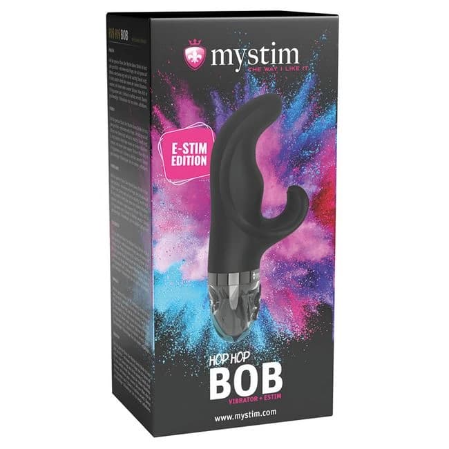 Mystim Hop Hop Bob Estim Vibrator Black - Image 1