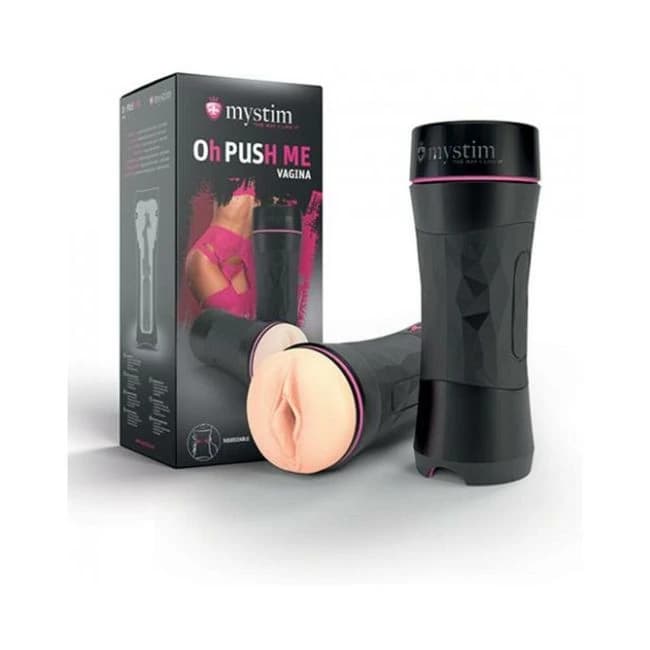Mystim Oh-pushme Vagina - Black - Image 1