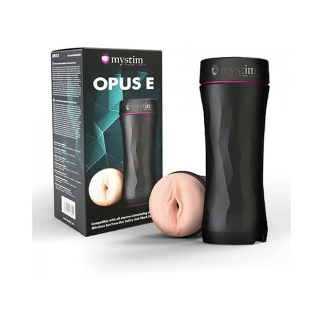 Mystim Opus E Vagina - Black - Image 1
