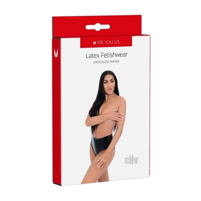 Myu Latex Crotchless Panties - Image 1