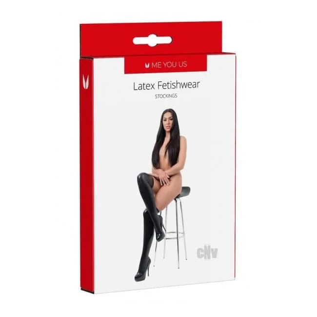 Myu Latex Stockings Md Black - Image 1