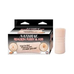 Natural Realskin Pussy & Ass Beige Stroker, image 3