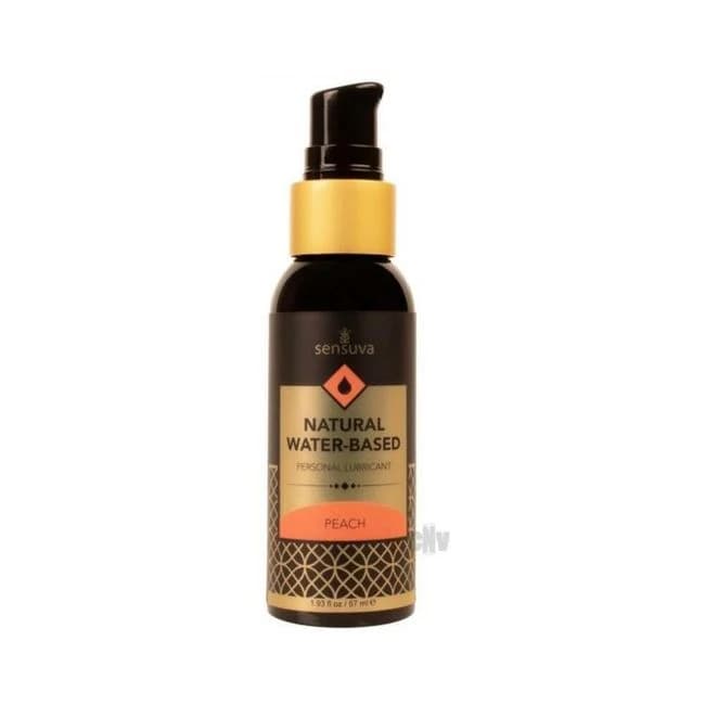 Natural Water Based Lube Peach 2oz - Image 1