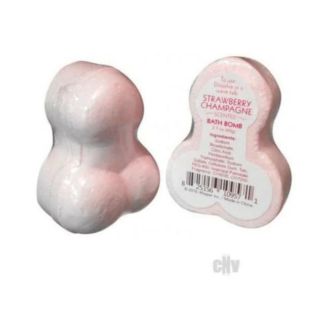 Naughty Bath Bomb Strawberry Champagne - Image 1