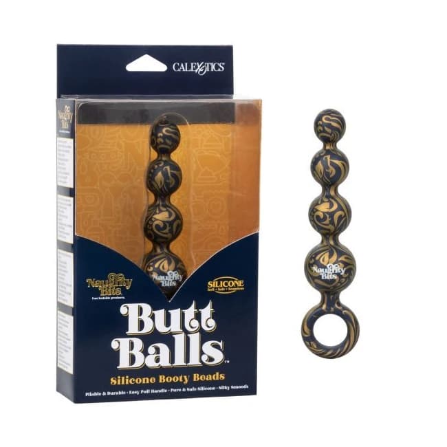 Naughty Bits Butt Balls Silicone Booty Beads - Image 1