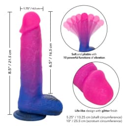 Naughty Bits Ombre Hombre XL Vibrating Dildo, image 5