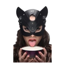 Naughty Kitty Cat Mask Black O/S, image 1