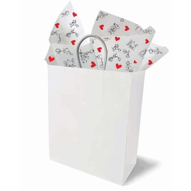 Naughty Stick Figure Tissue Paper, image 1