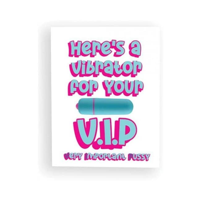 Naughty Vibes Vip Greeting Card - Image 1