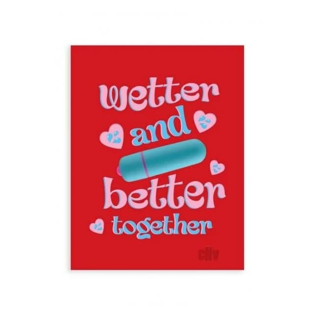 Naughtyvibes Wetter Better Greet Card - Image 1
