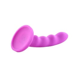 Nautia 8in Silicone Dildo Purple, image 2