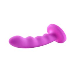 Nautia 8in Silicone Dildo Purple, image 3