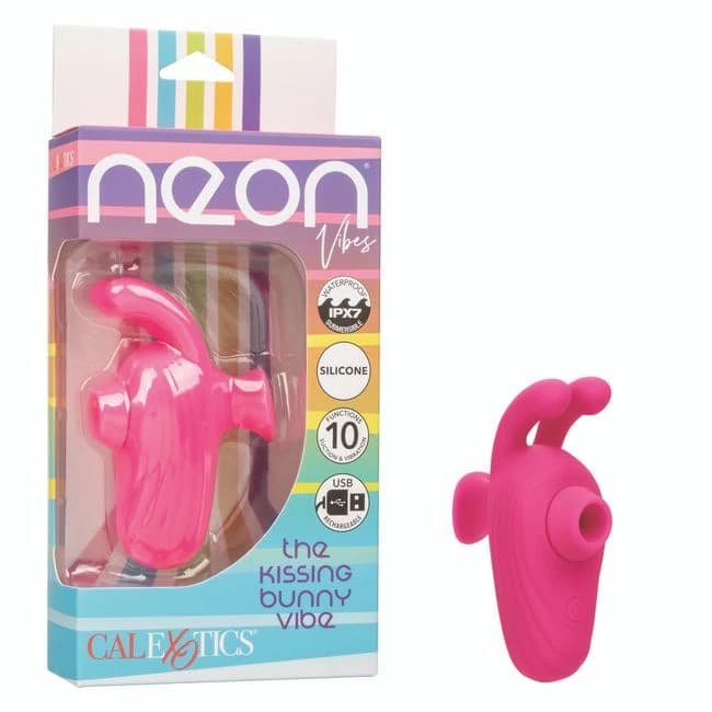 Neon Vibes the Kissing Bunny - Image 1