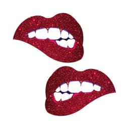 Neva Nude Pasty Bite Me Lips Glitter Red, image 1