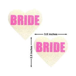 Neva Nude Pasty Bride Heart UV Neon Pink, image 2
