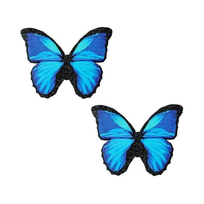 Neva Nude Pasty Butterfly Blue/black Glitter - Image 1