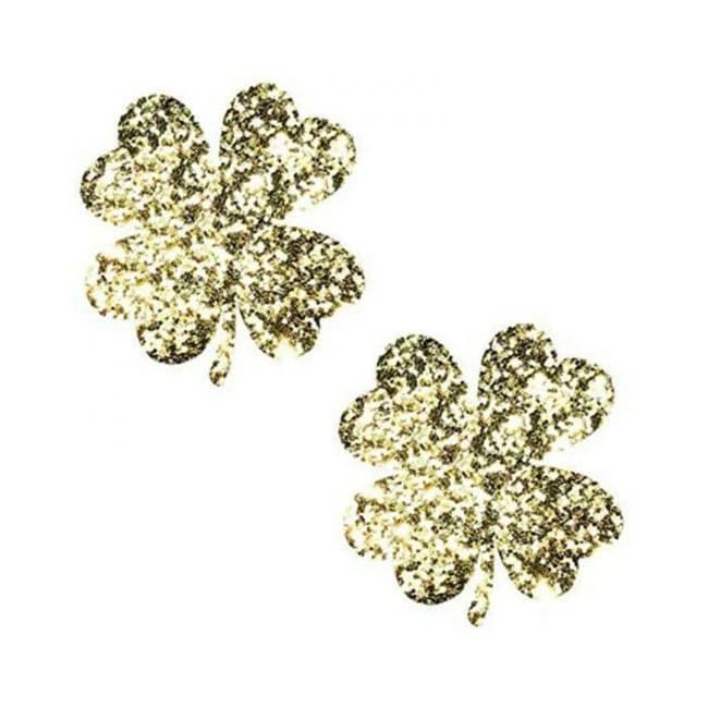 Neva Nude Pasty Clover Leaf Glitter Gold - Image 1