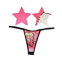 Neva Nude Pasty G-String Set Blacklight, image 2
