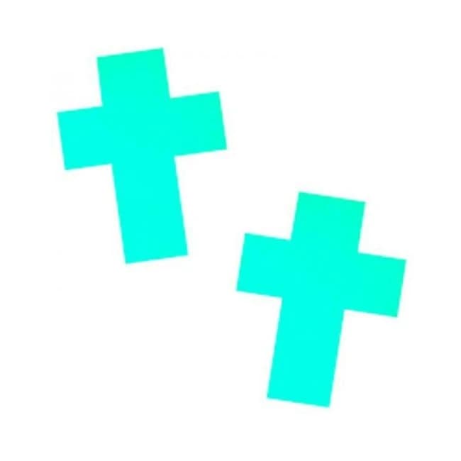 Neva Nude Pasty Glow in the Dark Crucifix - Image 1