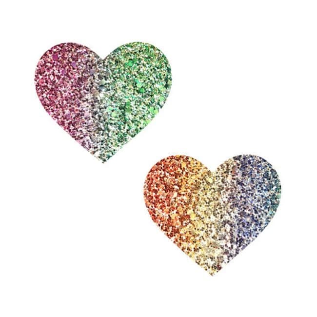 Neva Nude Pasty Heart Glitter Multicolor - Image 1