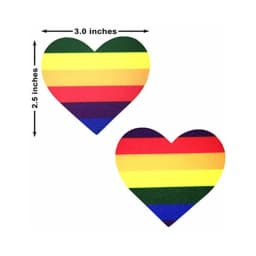 Neva Nude Pasty Heart Rainbow, image 3