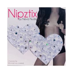 Neva Nude Pasty Heart Sequin Lace, image 3