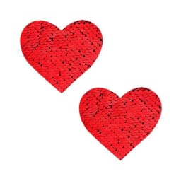 Neva Nude Pasty Heart Sequins Red to Black, image 3